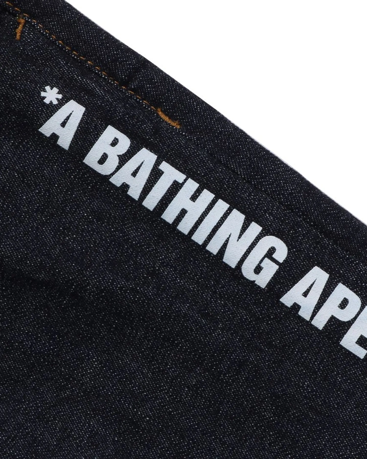 Kids BAPE Logo 10 Oz Stretch Denim Pants