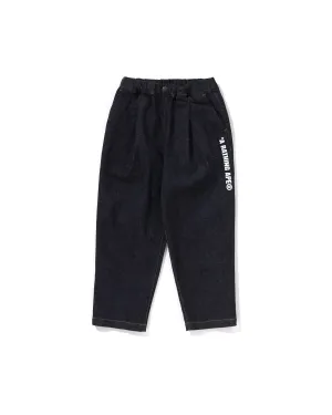 Kids BAPE Logo 10 Oz Stretch Denim Pants