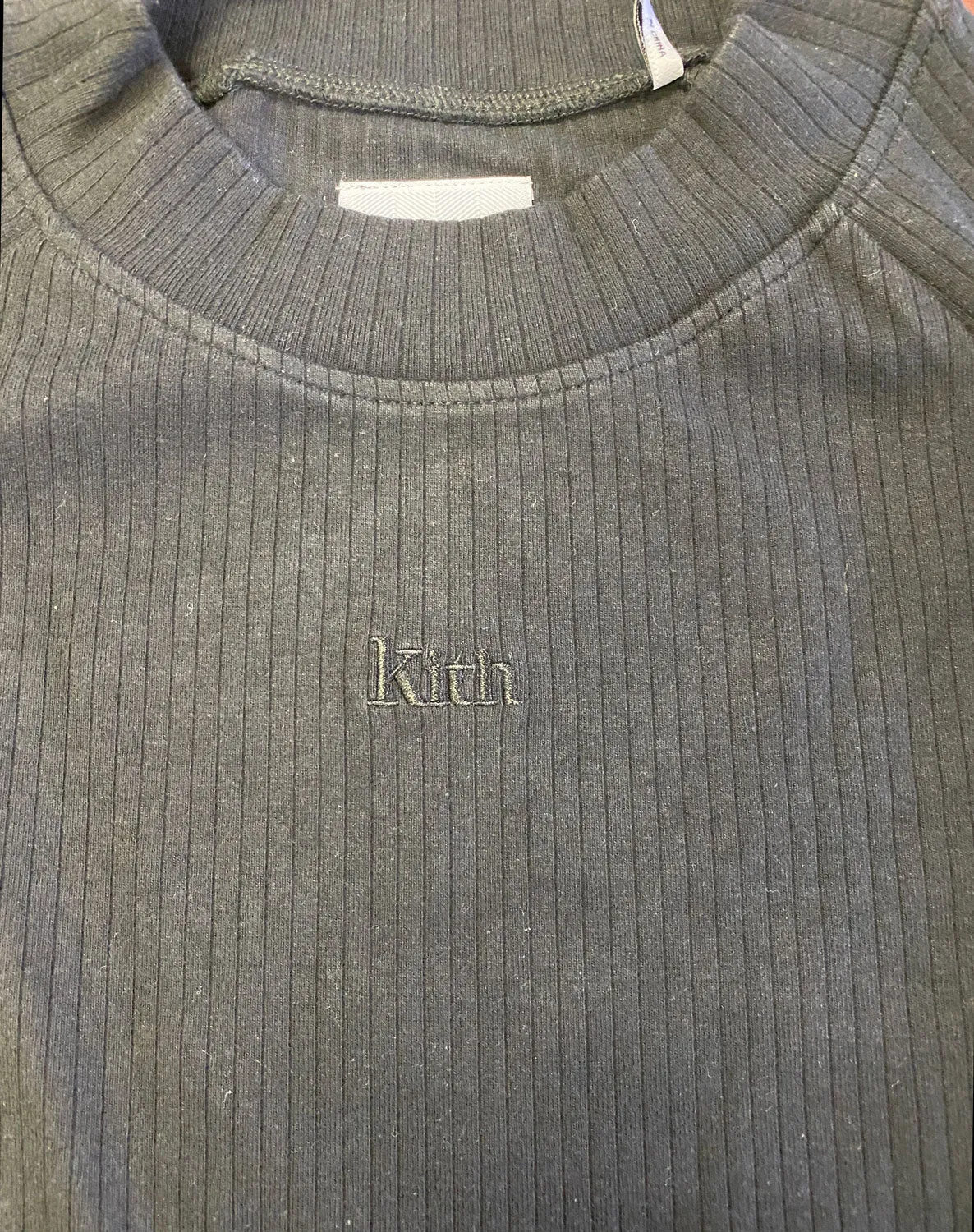 KITH Women's Ellison Cropped Mock Neck Top KHW2064 NWT