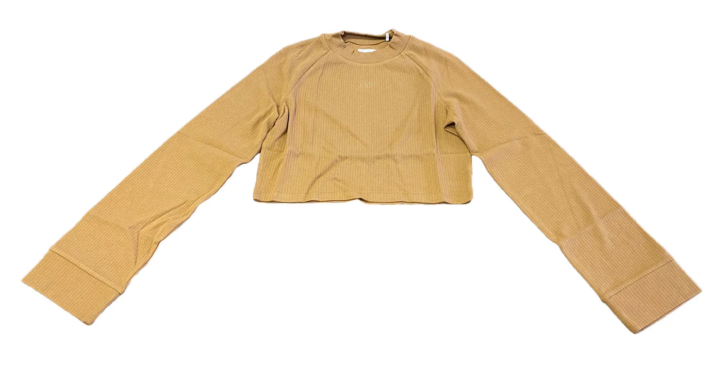 KITH Women's Ellison Cropped Mock Neck Top KHW2064 NWT