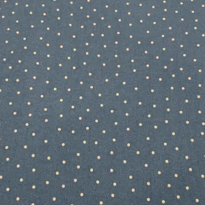 Kokka Linen Cotton Spot, Slate Blue