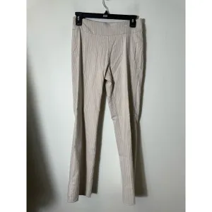 Krazy Larry Tan White Striped Pull On Pants Sz 2