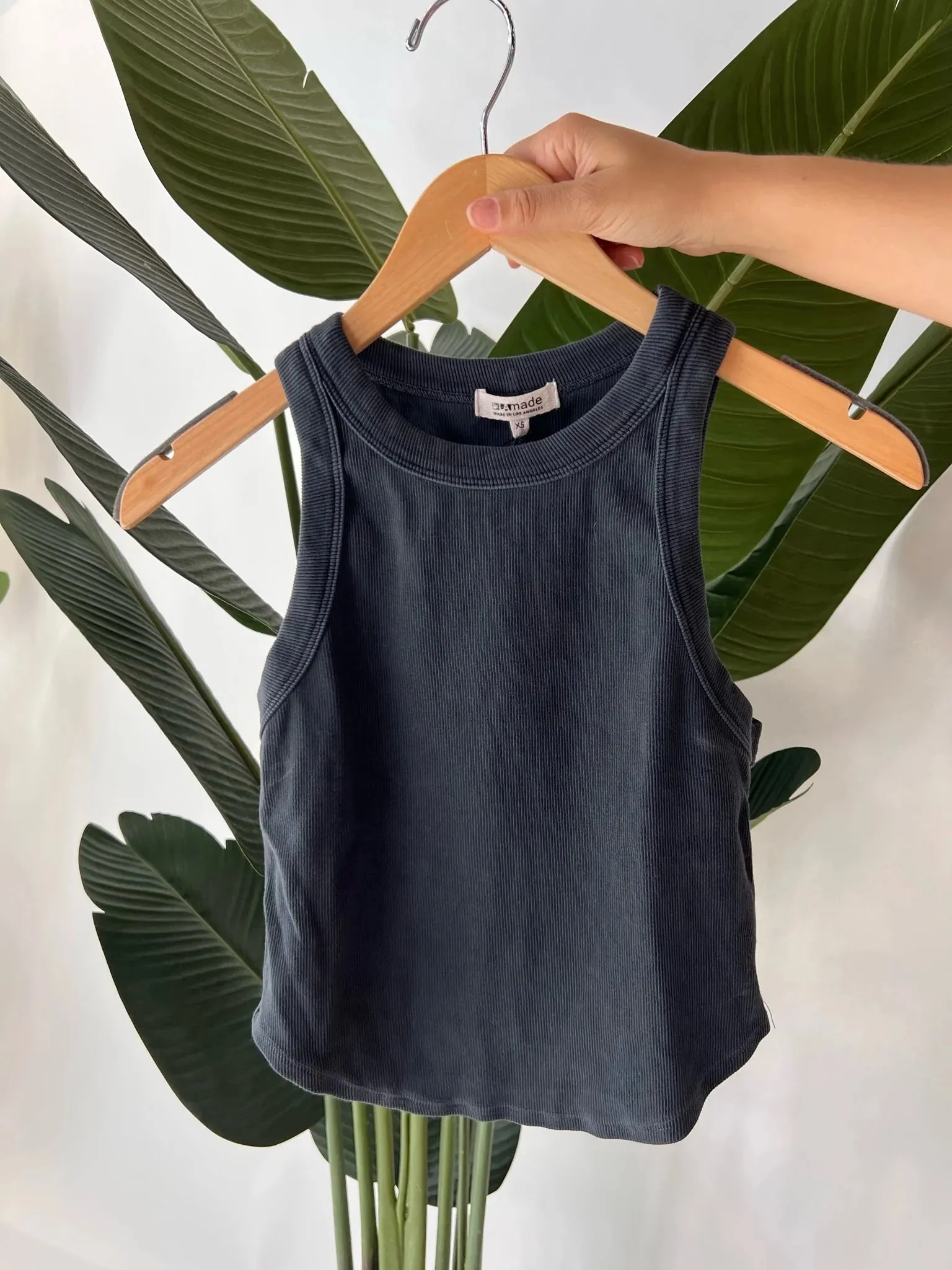 LA Made Paradise Cove Cropped Racerfront Tank