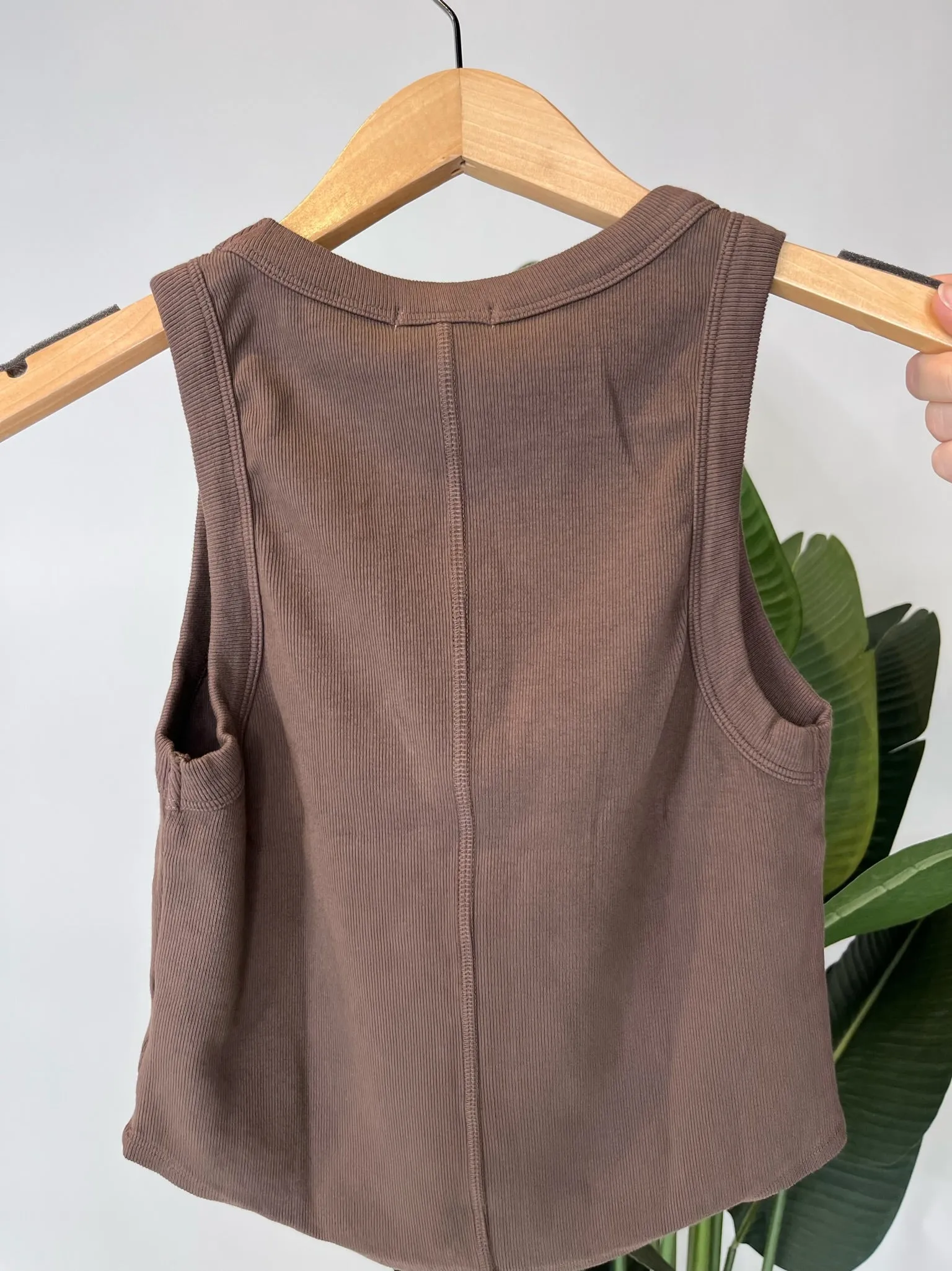 LA Made Paradise Cove Cropped Racerfront Tank