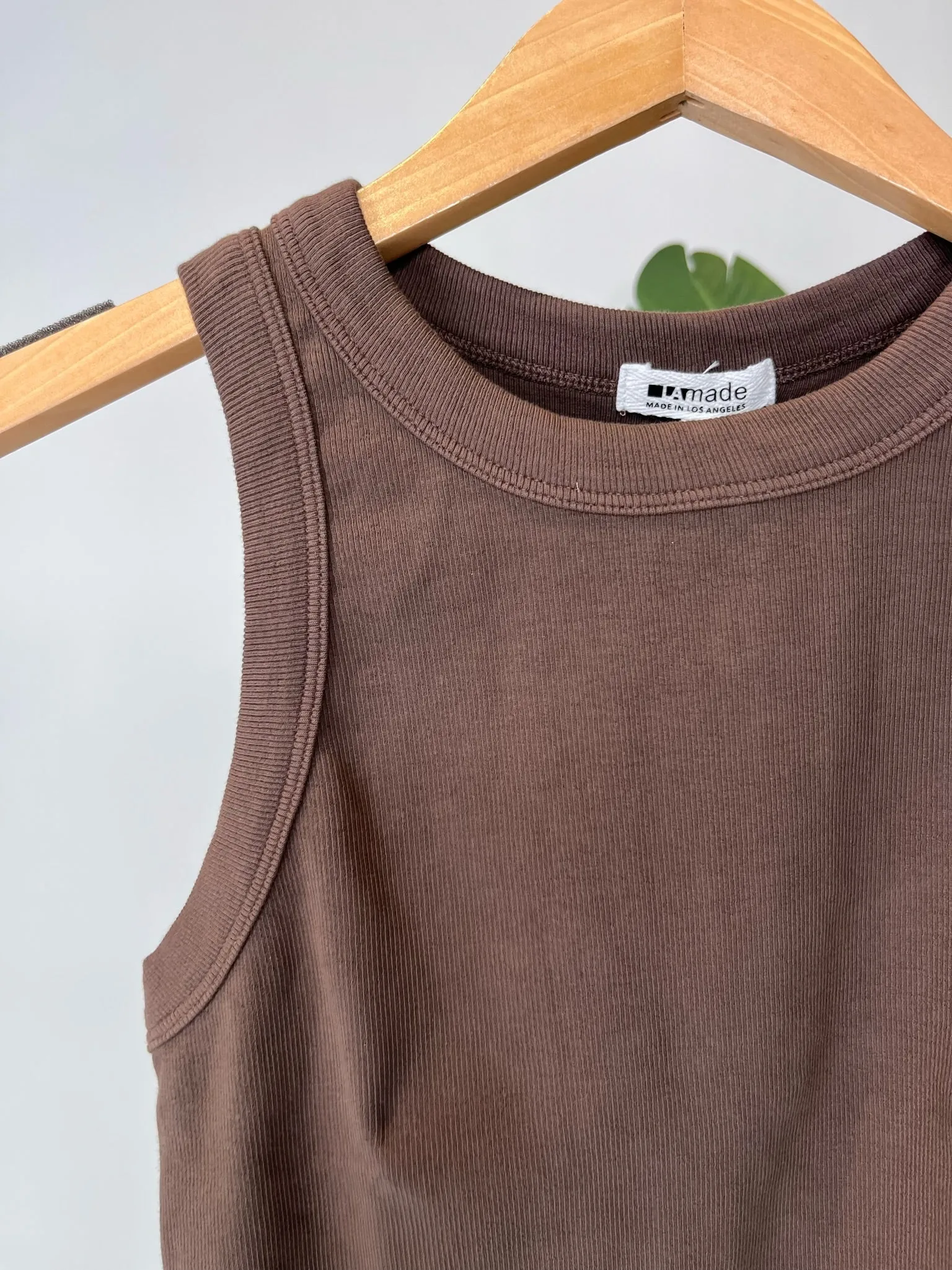 LA Made Paradise Cove Cropped Racerfront Tank