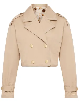 L'Agence Kento Cropped Trench Coat