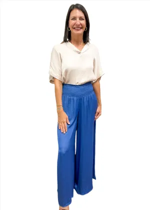 LBLOX Smocked Waist Pants - Royal