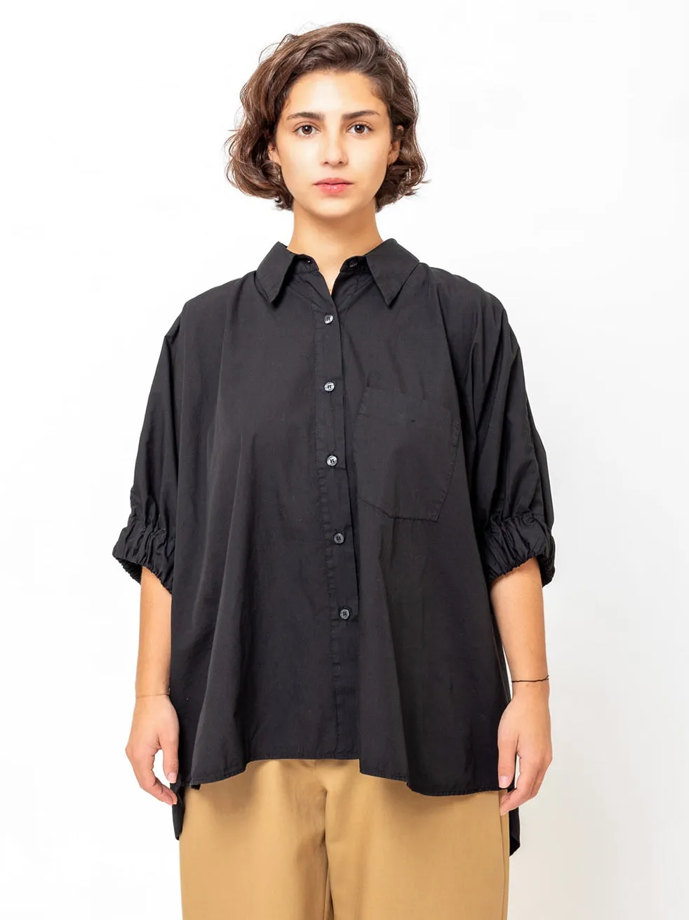 Le Shorty - Black Poplin