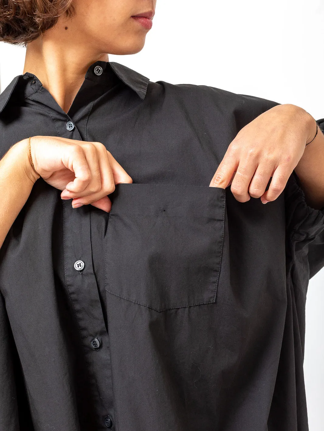 Le Shorty - Black Poplin