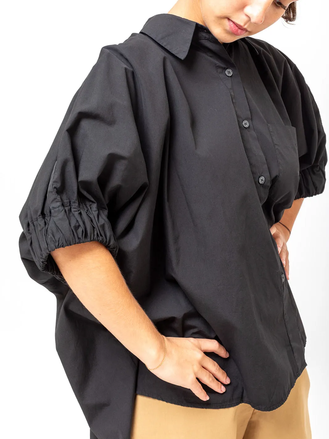 Le Shorty - Black Poplin