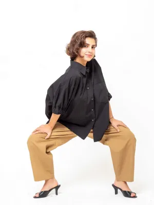 Le Shorty - Black Poplin