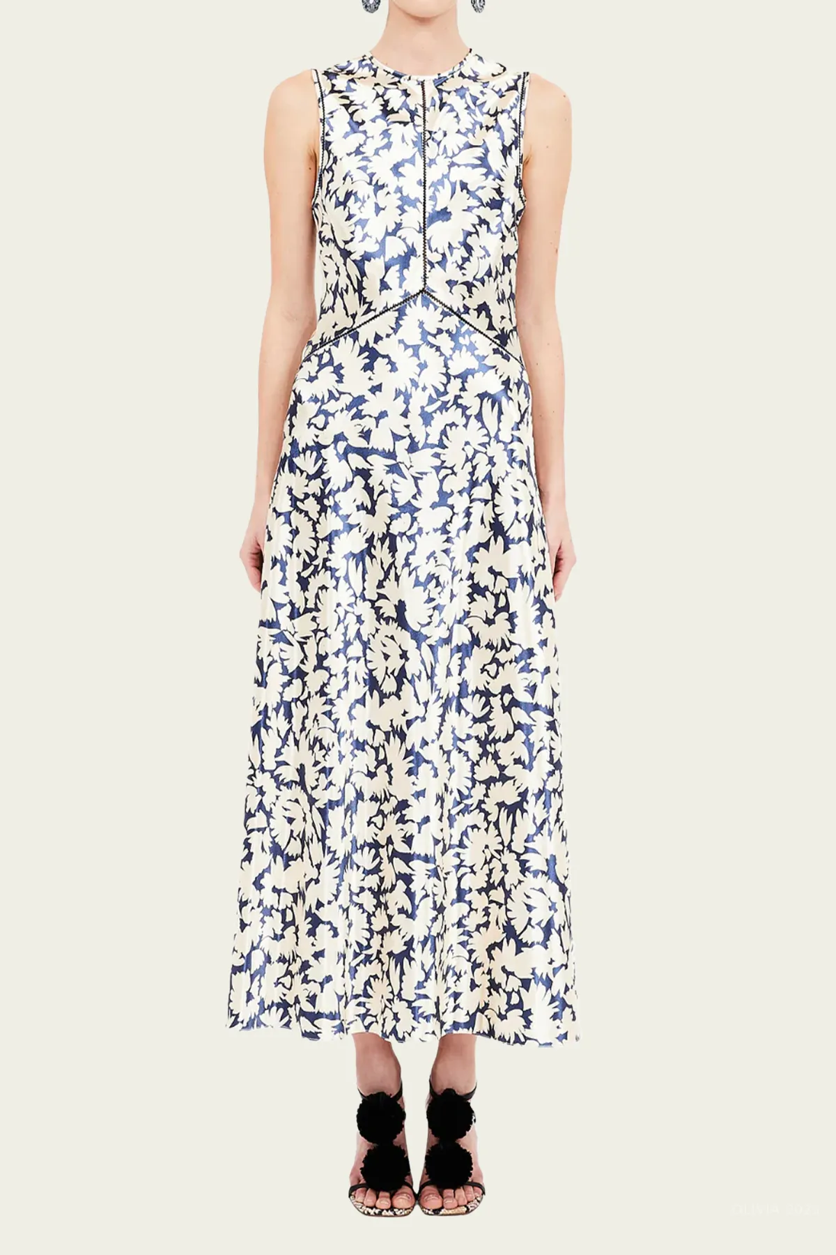 Lisbet Midi Dress in Magnolia