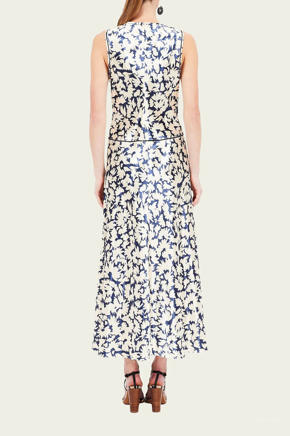 Lisbet Midi Dress in Magnolia