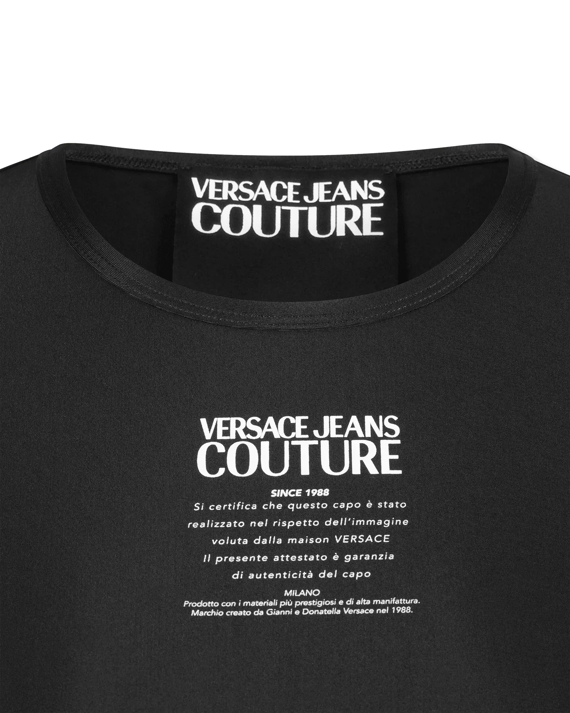 Logo Print Cropped T-Shirt