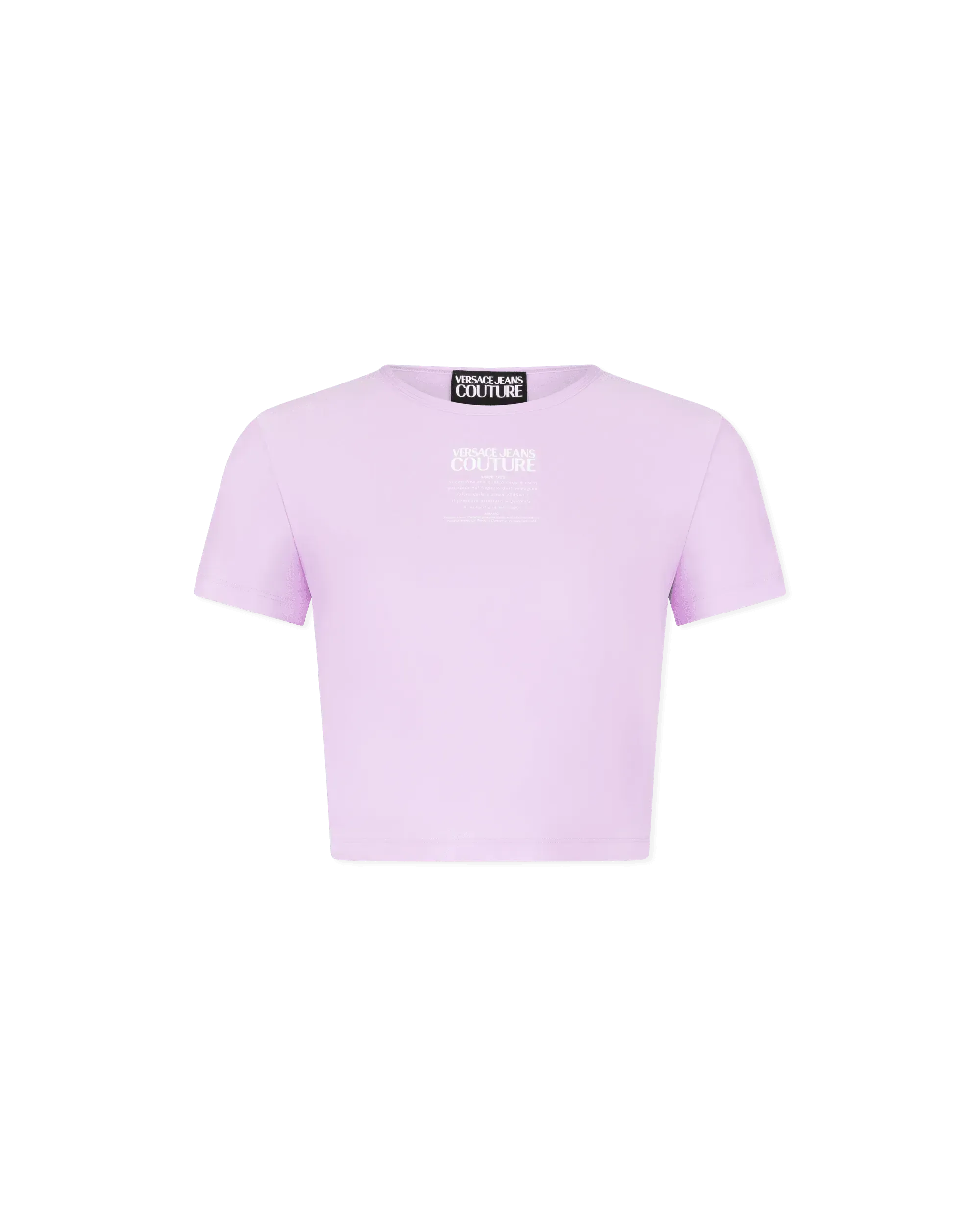 Logo Print Cropped T-Shirt