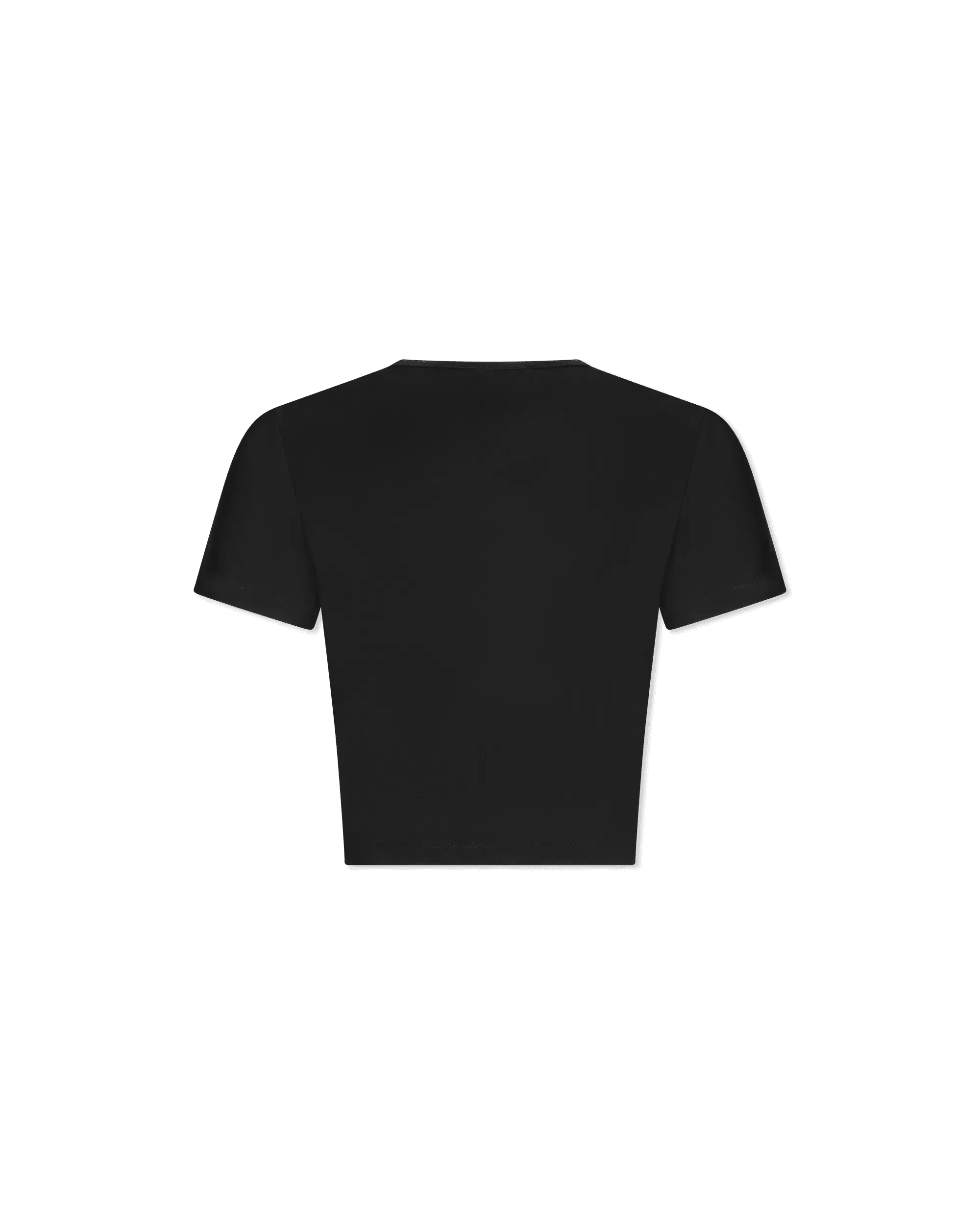 Logo Print Cropped T-Shirt