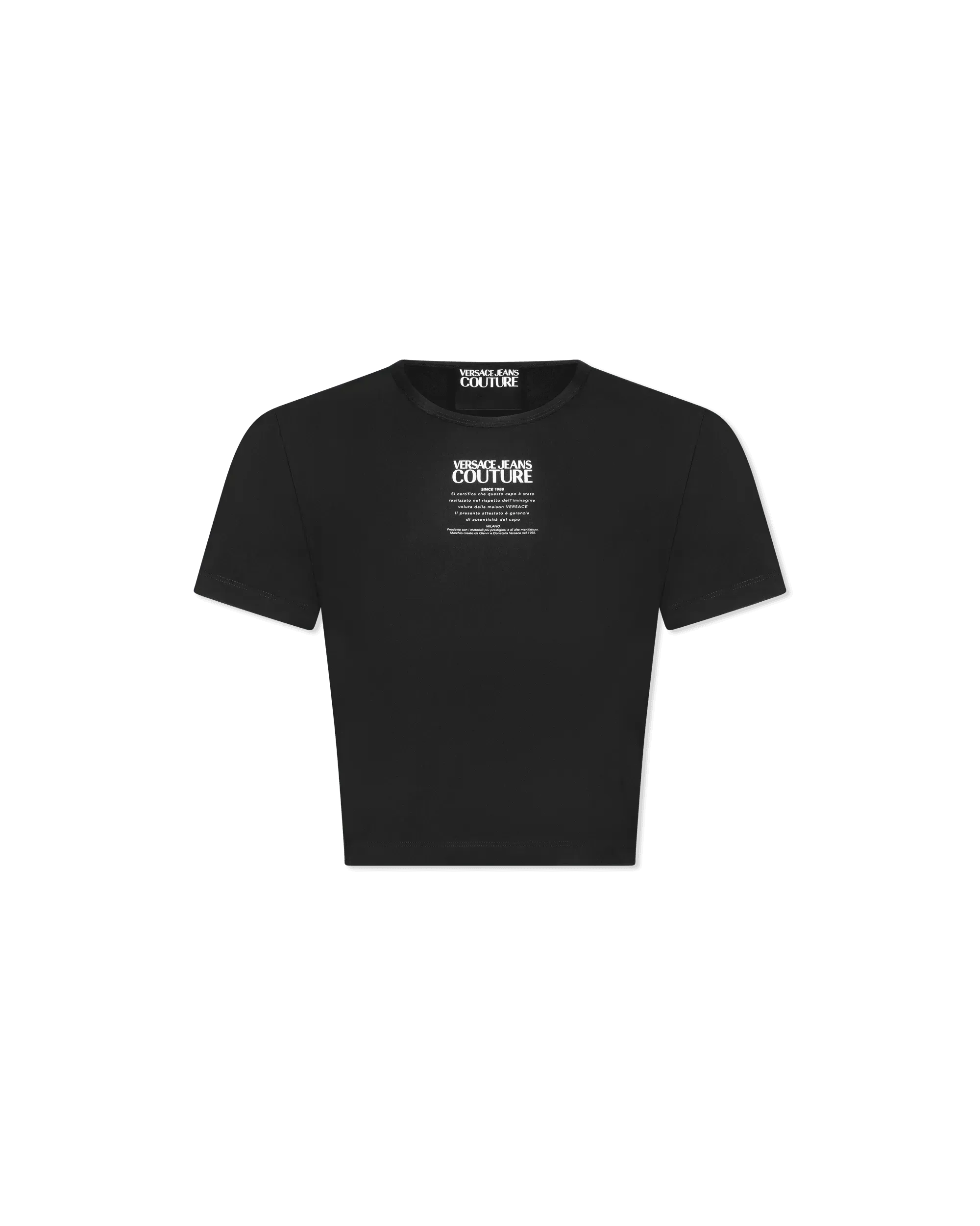 Logo Print Cropped T-Shirt