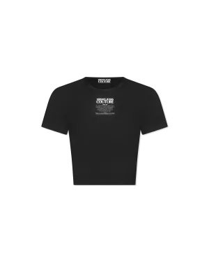 Logo Print Cropped T-Shirt