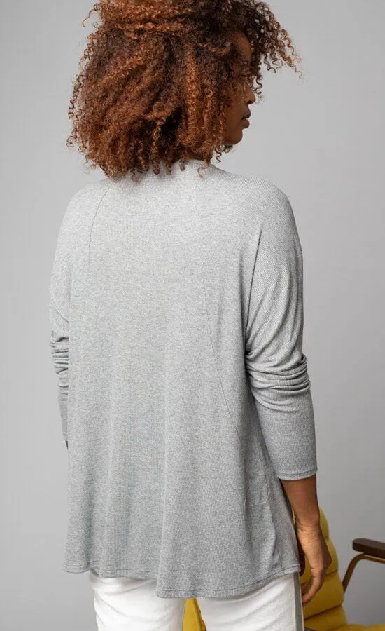 Lola & Sophie Scoop Neck Shirttail Tee