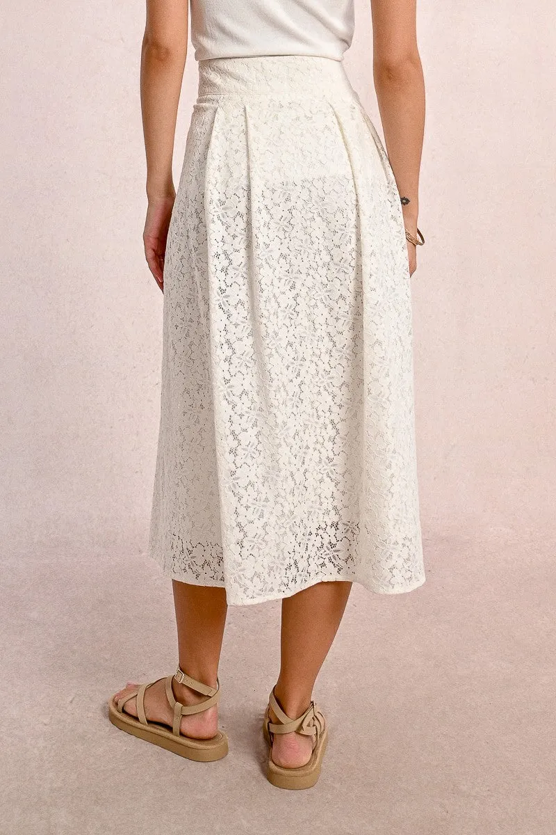 LONG BUTTONED SKIRT