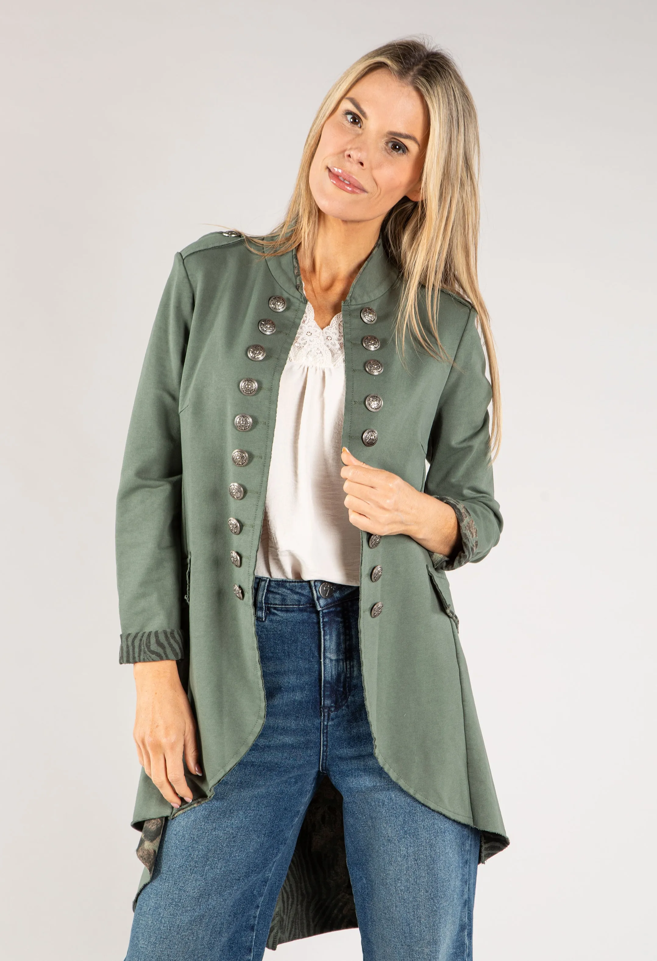Longline Military Jacket