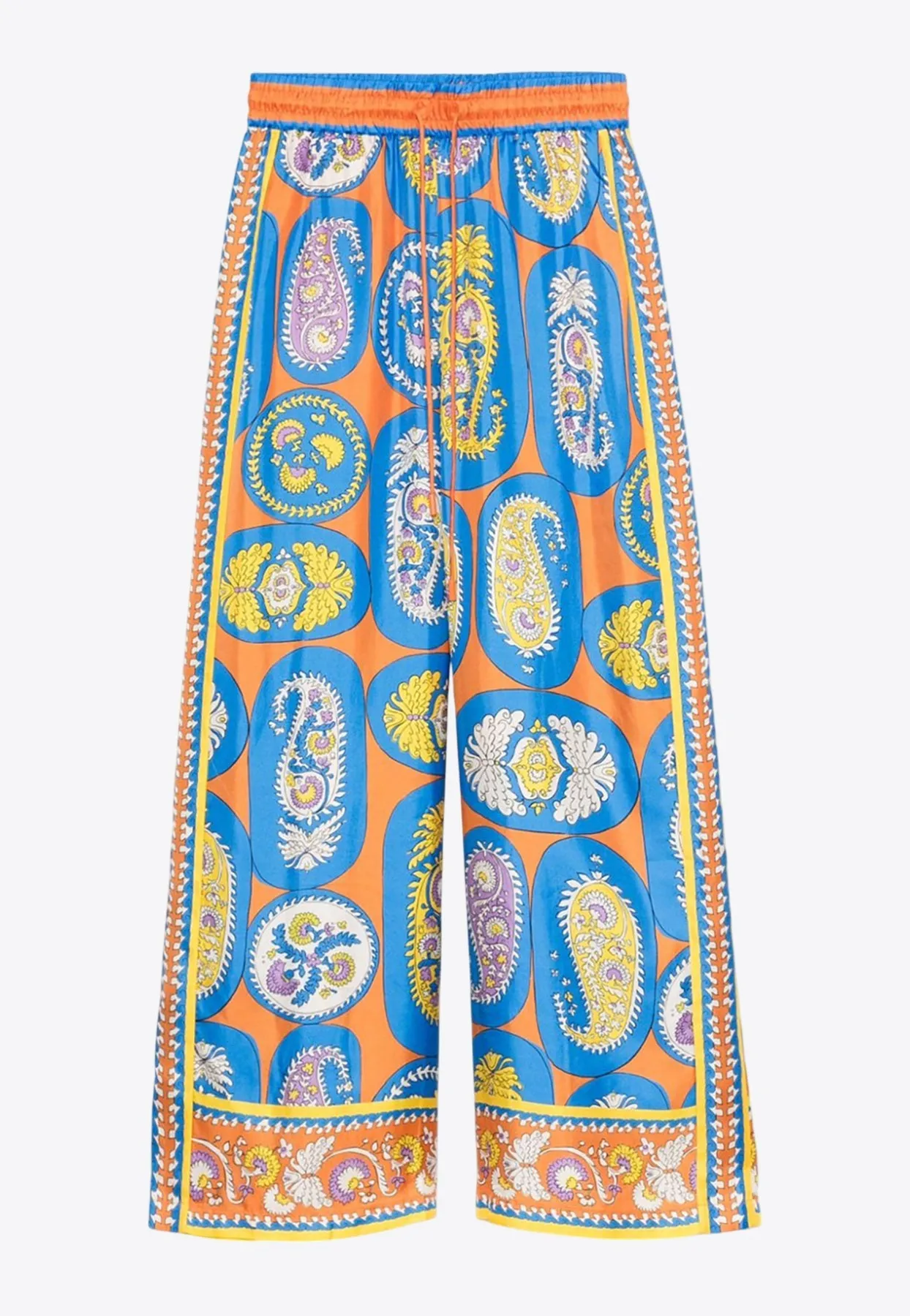 Luis Printed Wide-Leg Pants