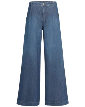 Lulu Wide Leg Jean in Dark Wash