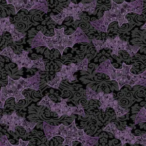Makower - Mystery Manor - Bats - Purple Moon
