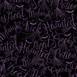 Makower - Mystery Manor - Cryptic Script - Purple Moon