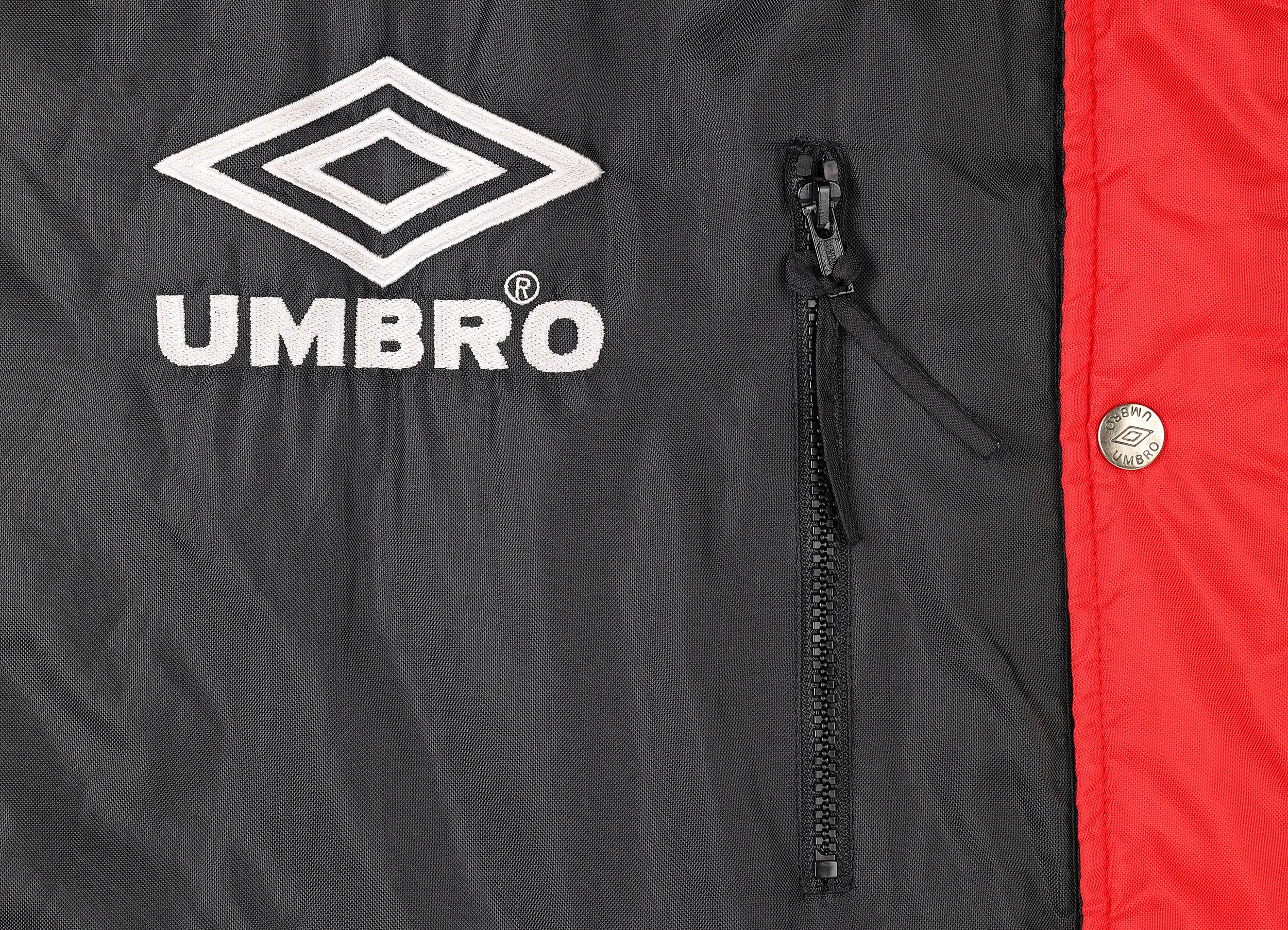 Manchester United 1995 Umbro Football Coaches Jacket Coat - Black - L