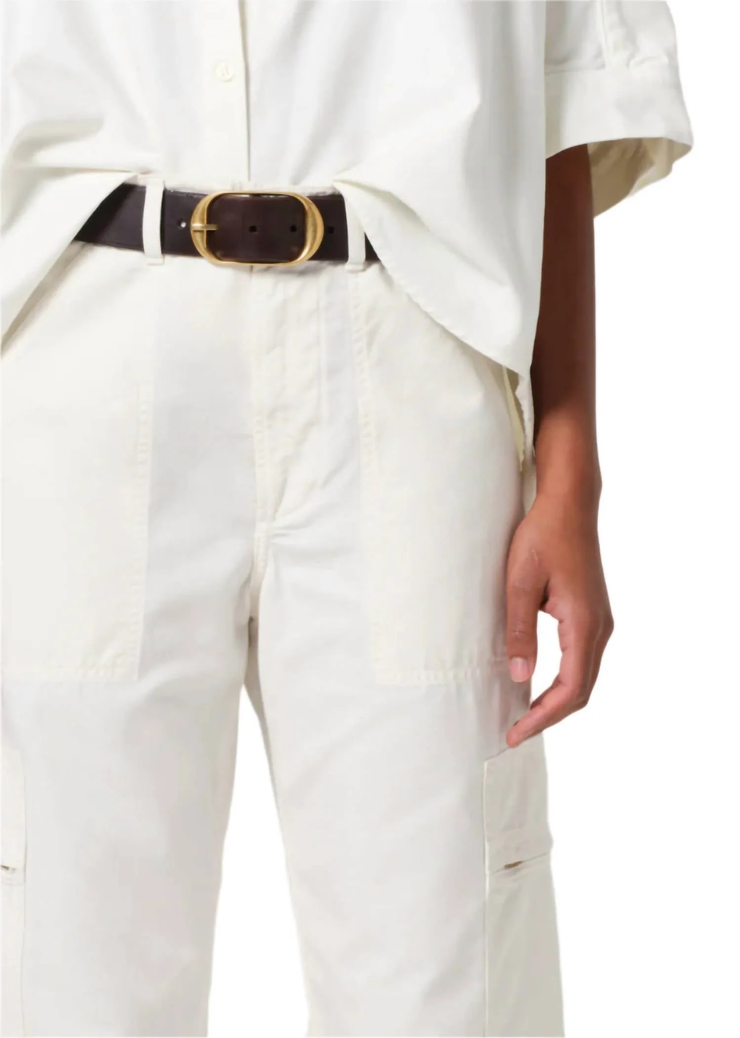 Marcelle Low Slung Cargo Pants In Pashima