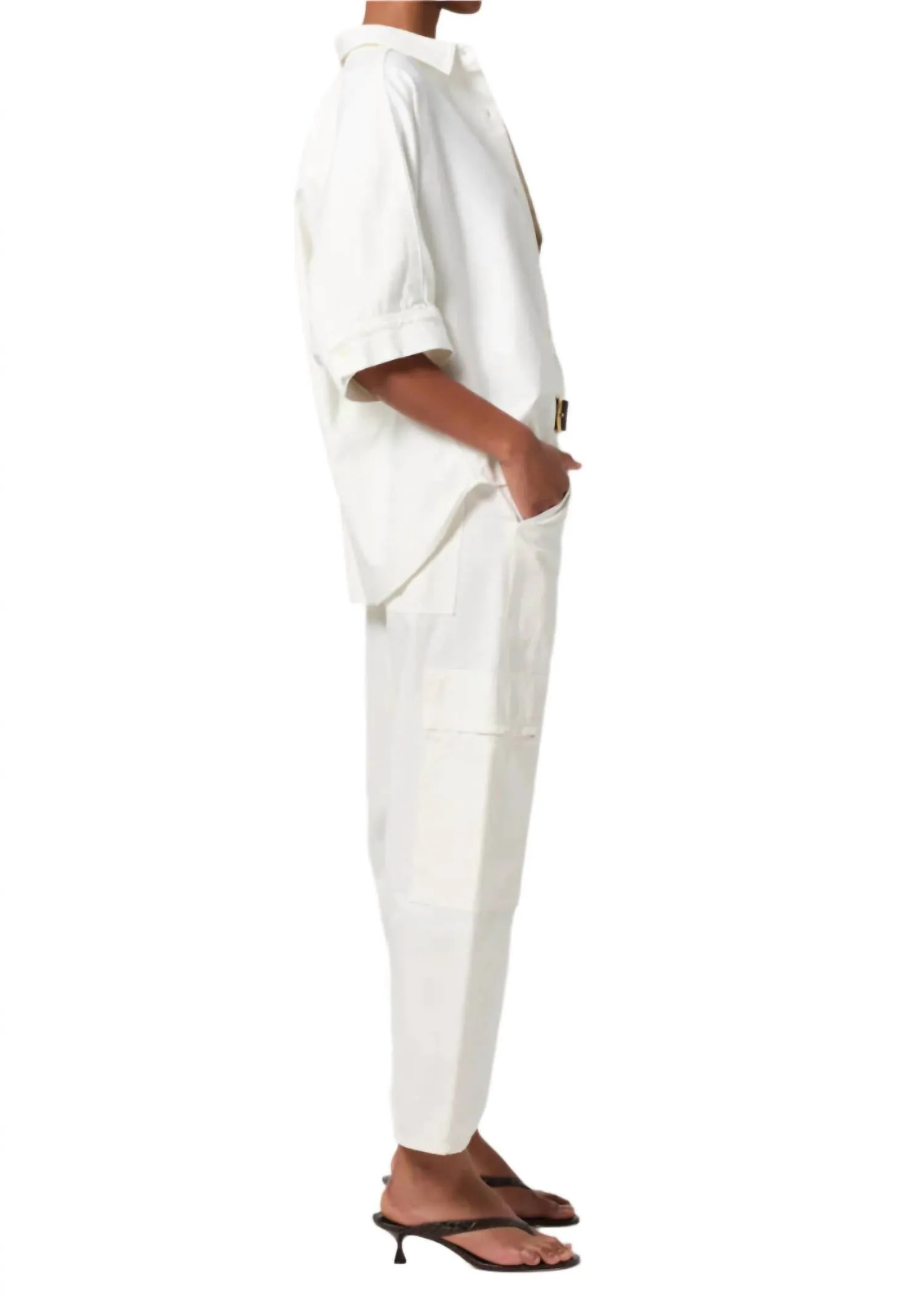 Marcelle Low Slung Cargo Pants In Pashima