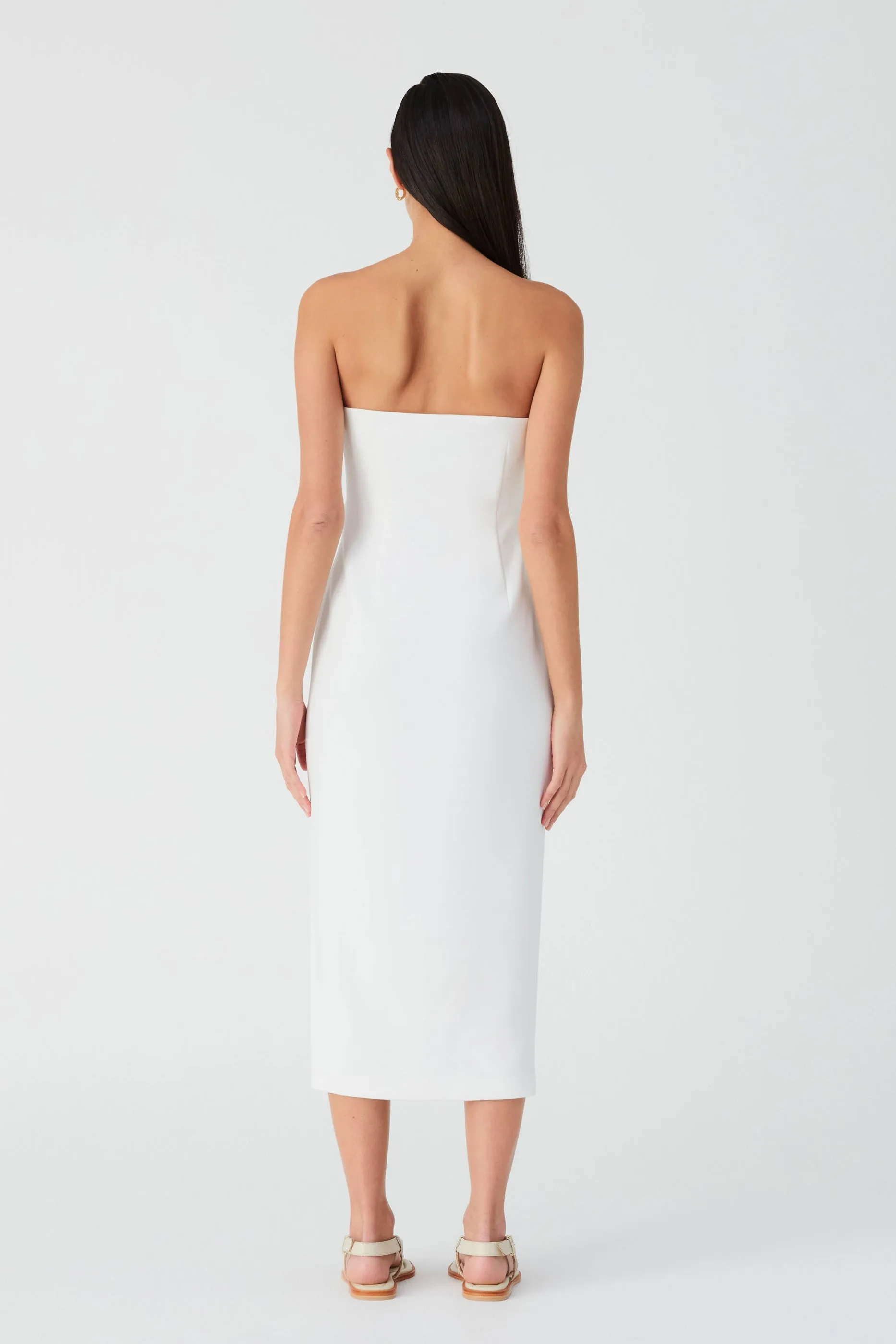 MARCY CREPE MIDI DRESS