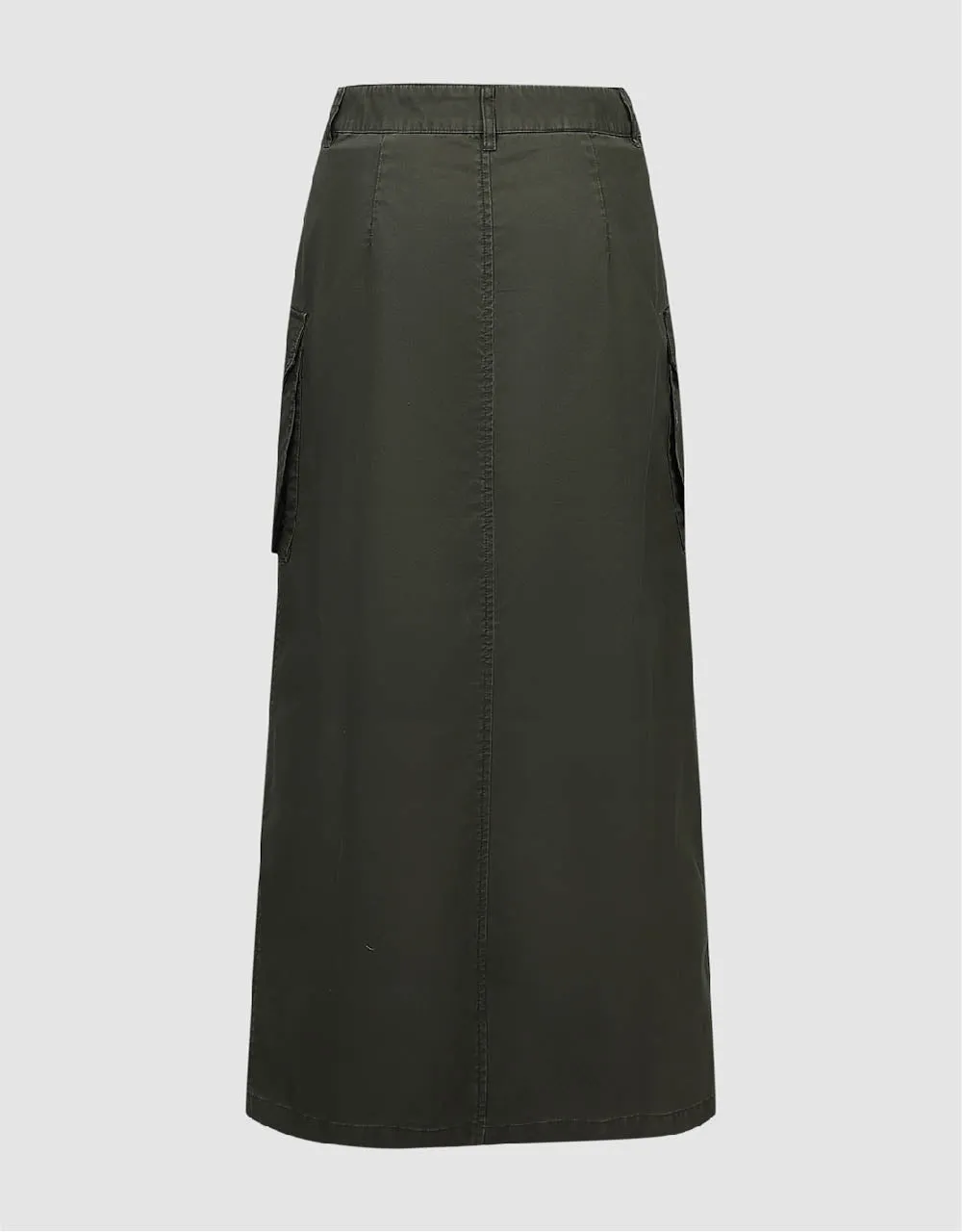 Maxi A-Line Skirt With Belt