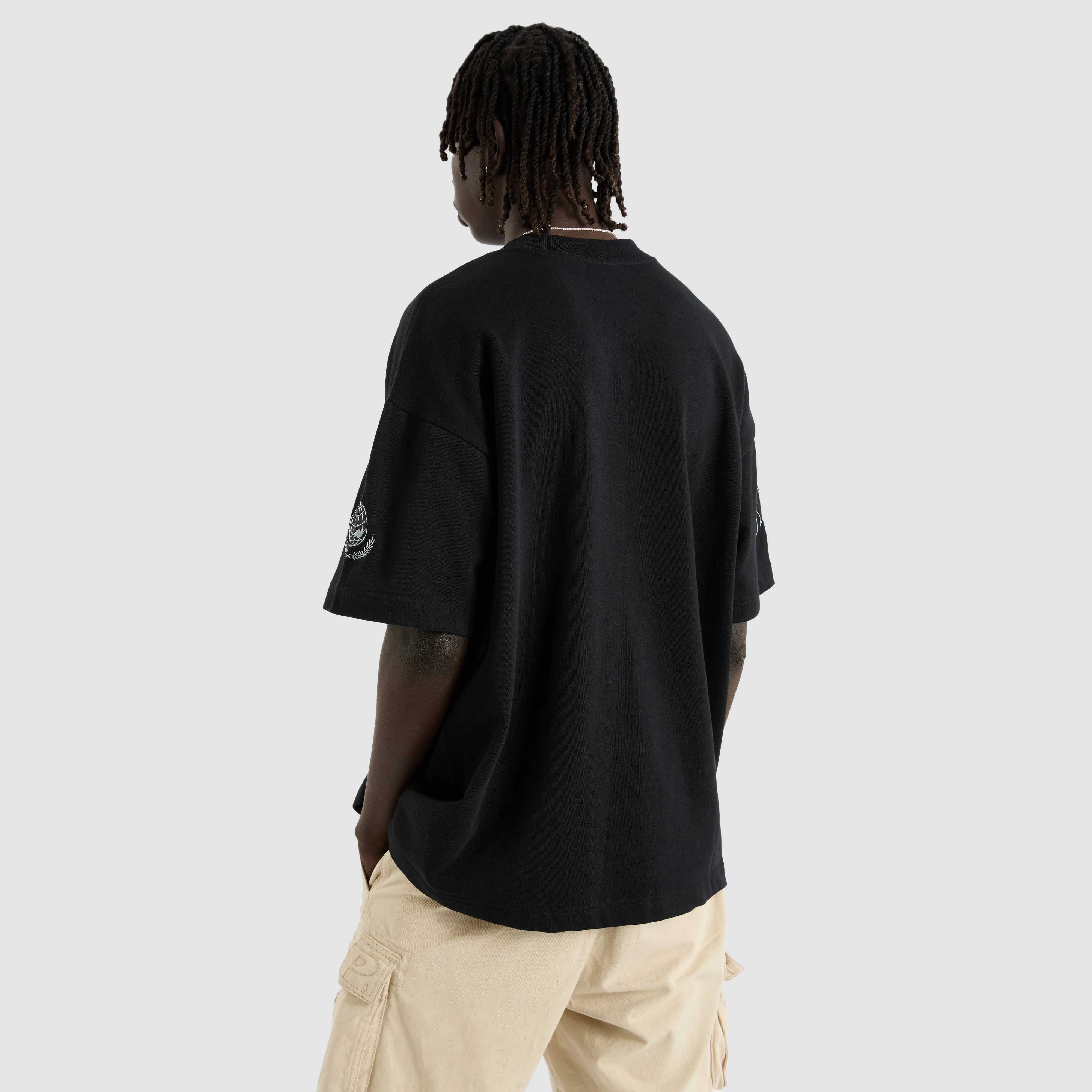 Members Blacked Out Loopback Raptor Tee Anthracite Black