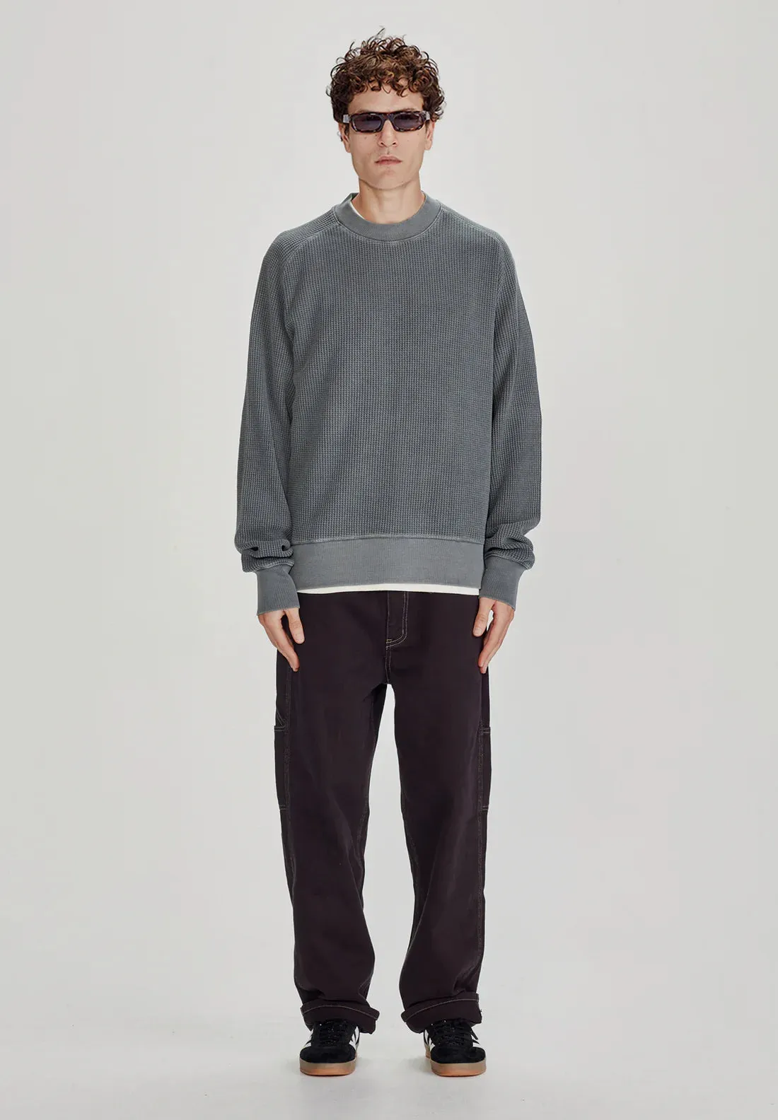Mens Heavy Waffle L/S