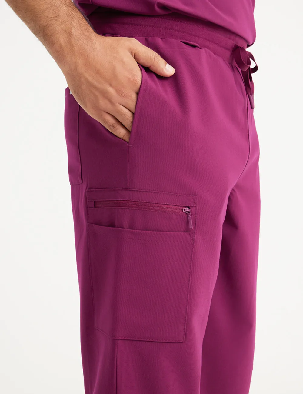Mens Straight Leg Scrub Pants