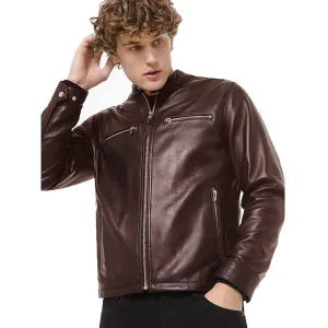 Michael Kors Men's Moto Leather Jacket