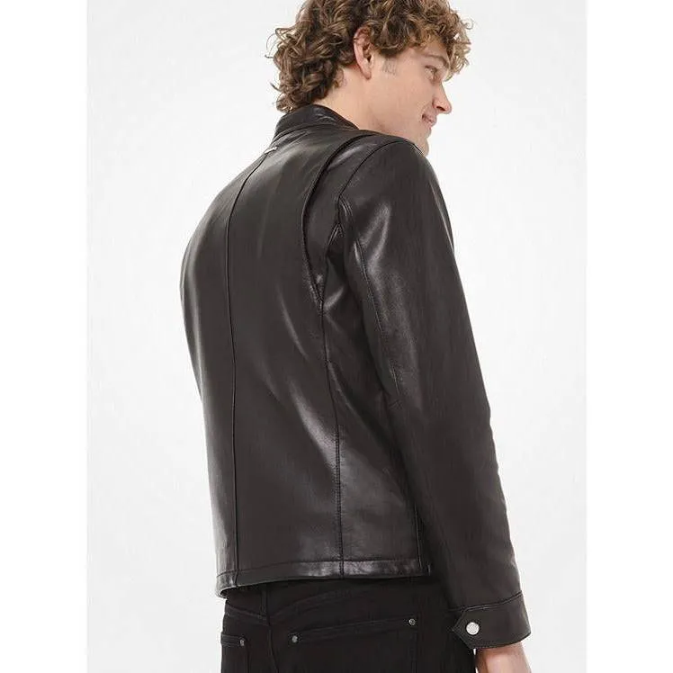 Michael Kors Men's Moto Leather Jacket