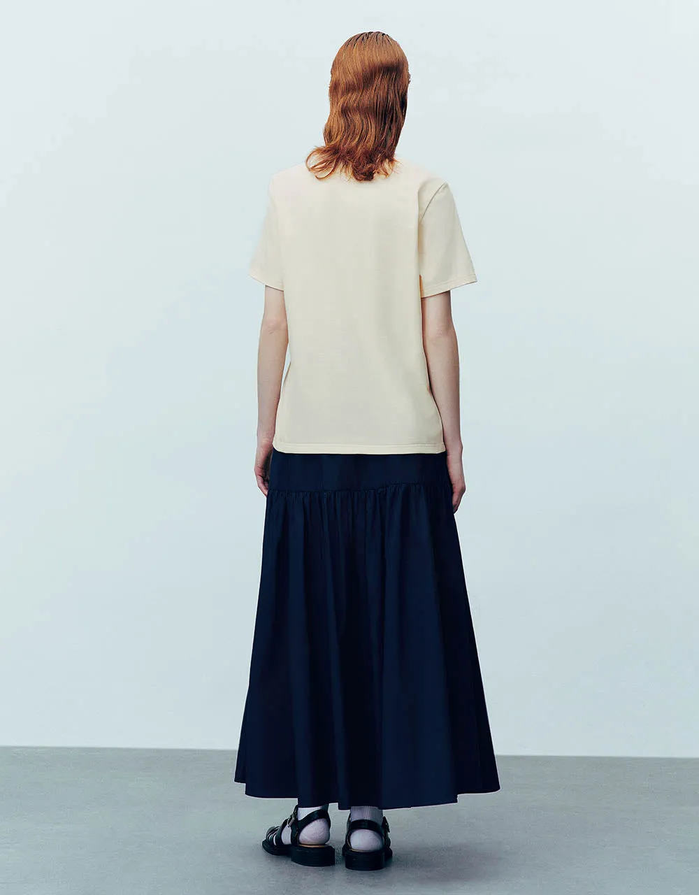 Midi A-Line Skirt