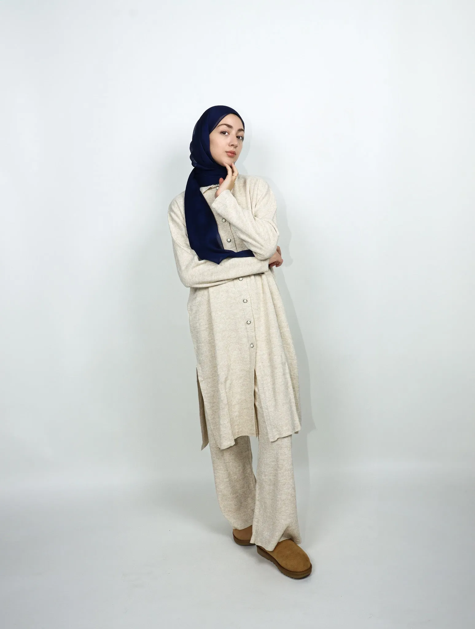 Midi Button Set - Cream