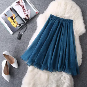 Midi Knee Length Skirts