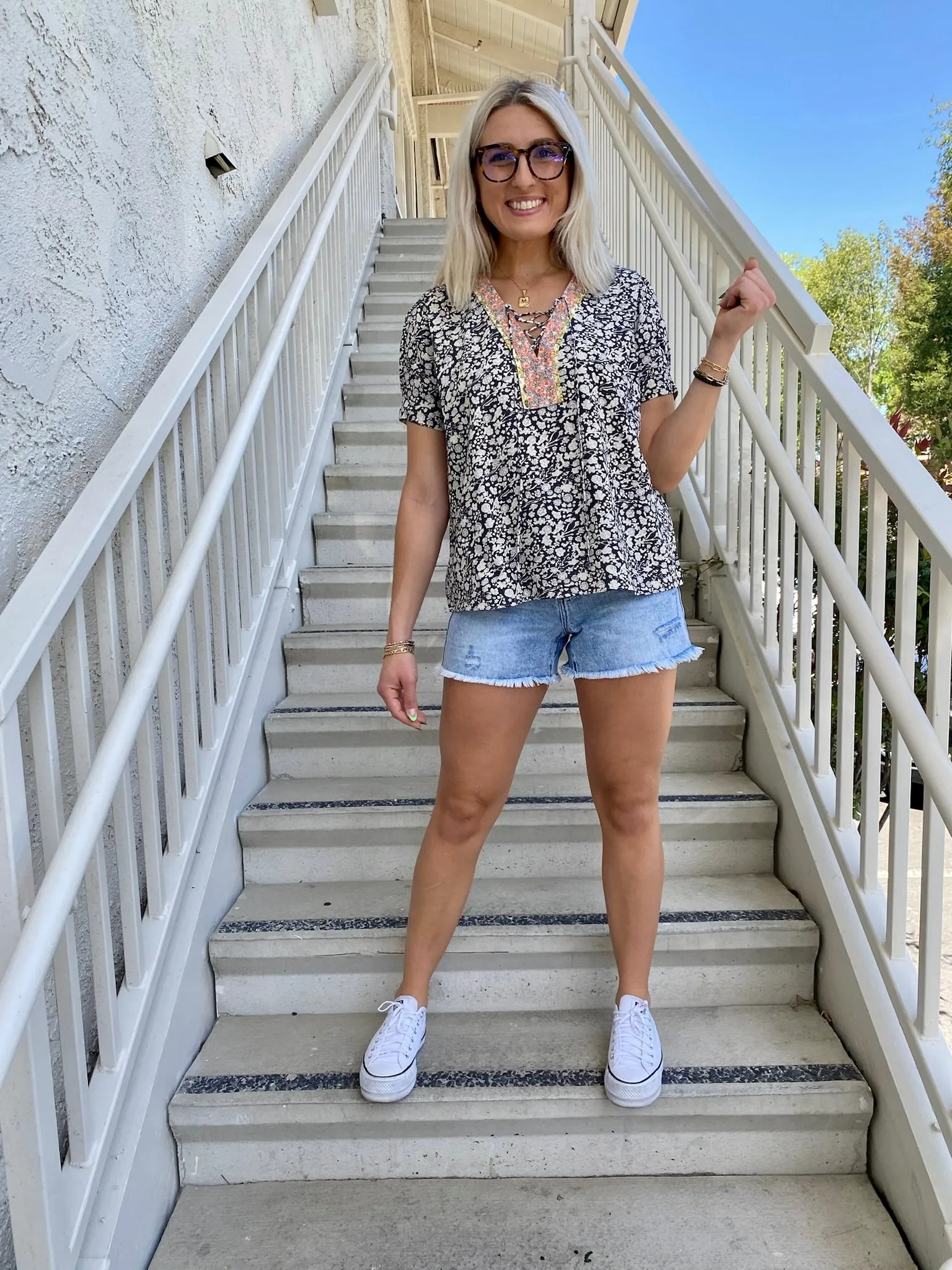 Midnight Florals Blouse