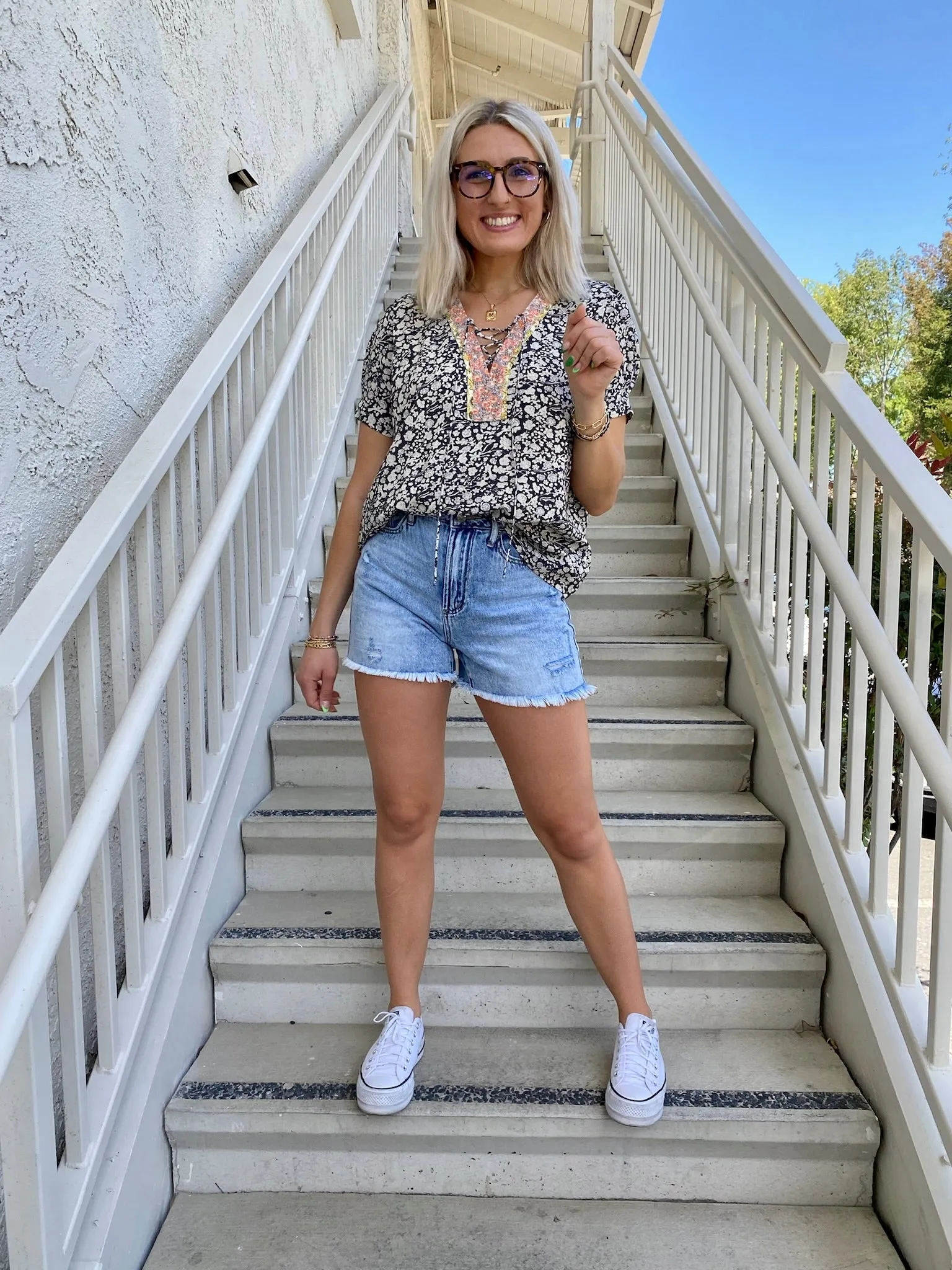 Midnight Florals Blouse