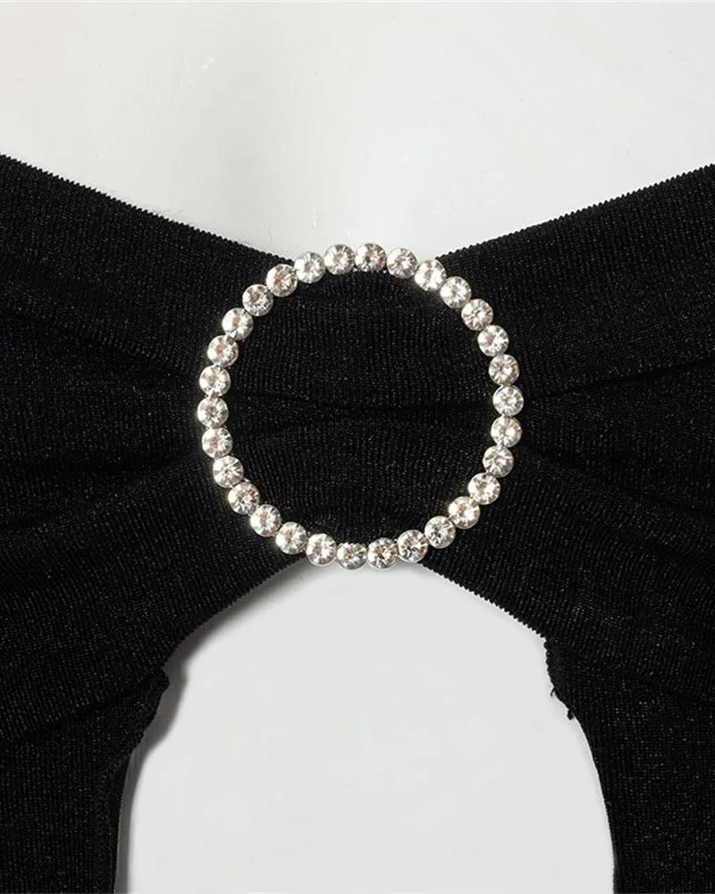 Mini Bralet Winged Diamante Top