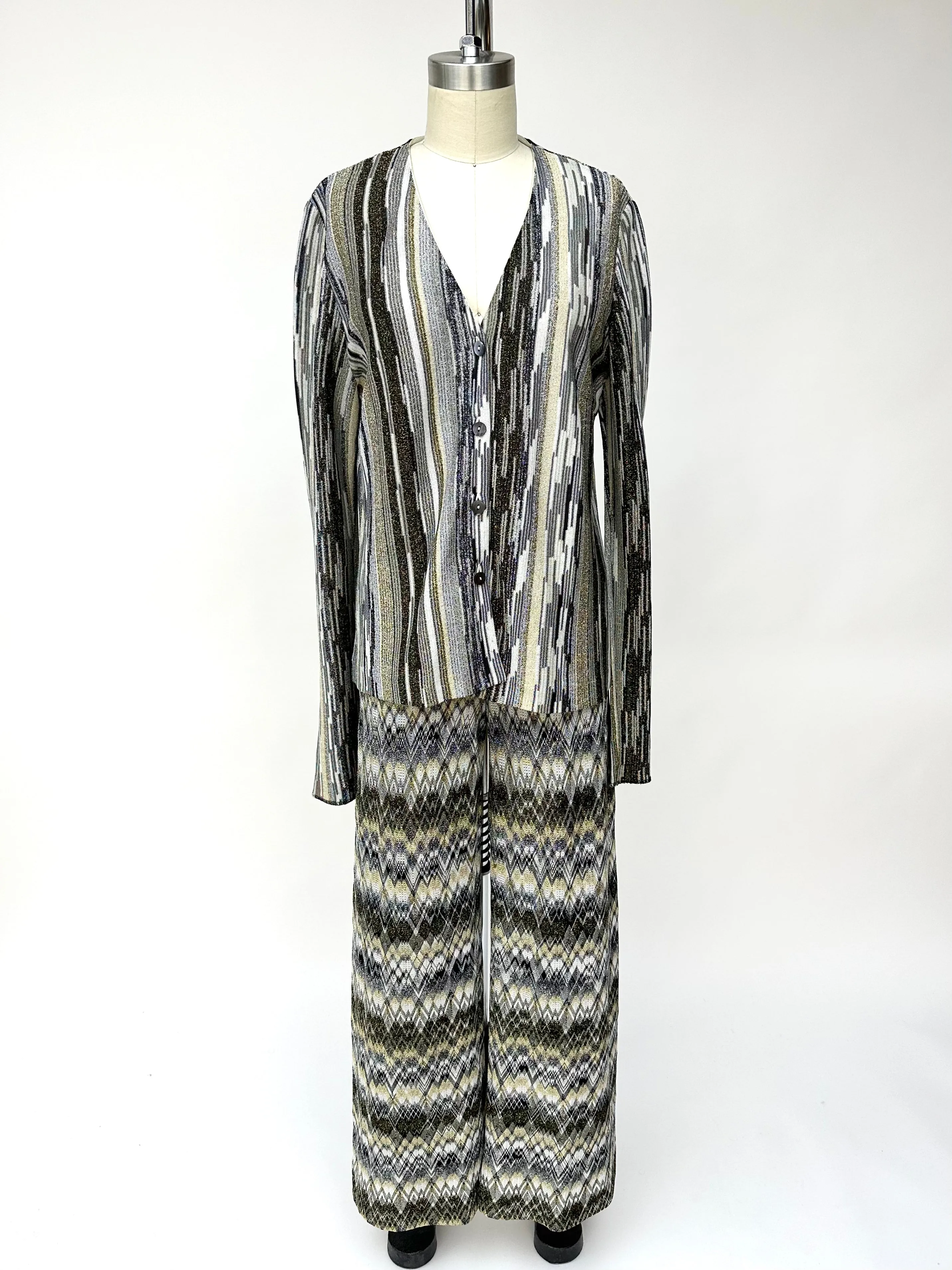 Missoni Metallic Knit Pant Set*