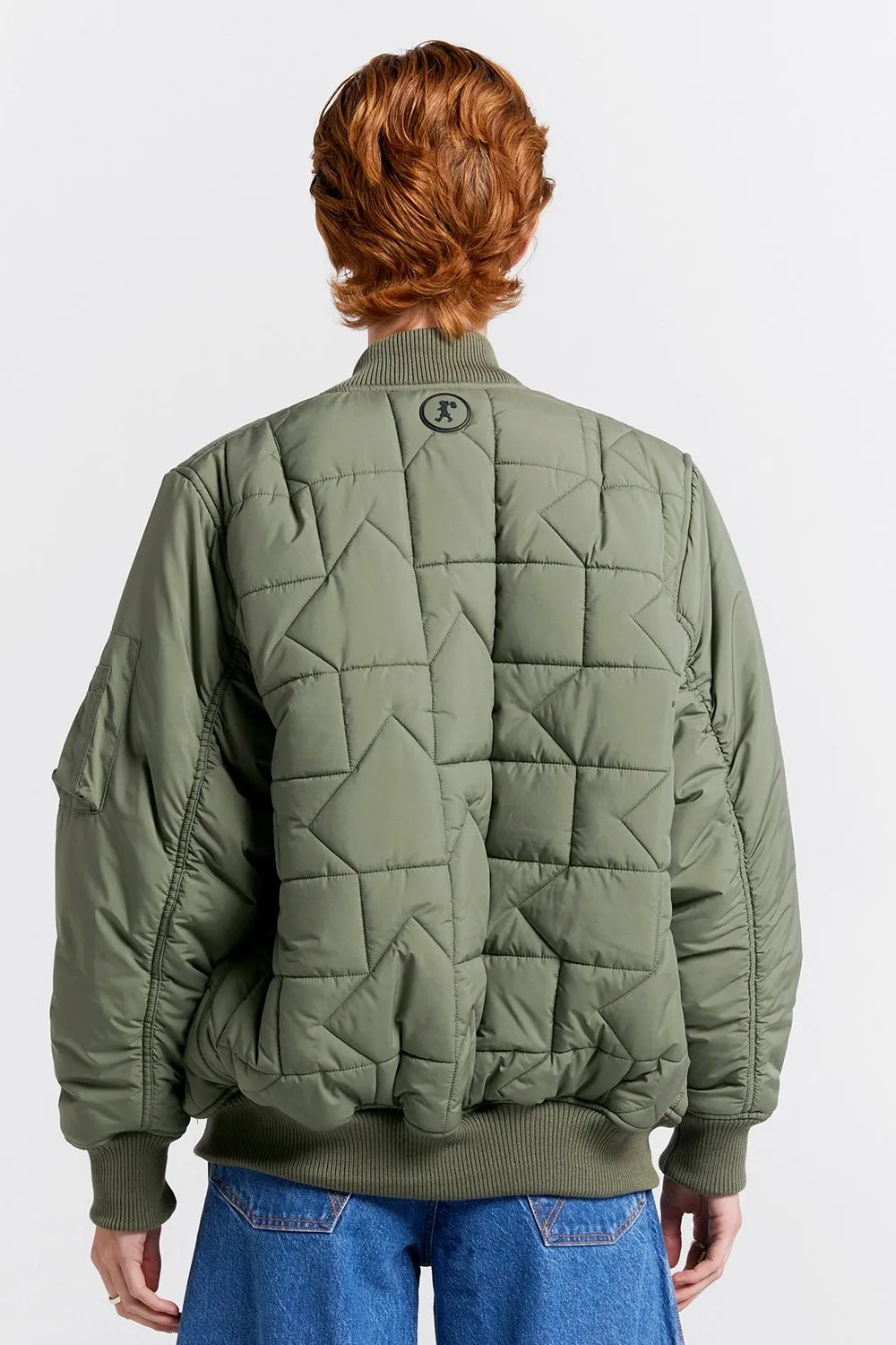 Monogram Bomber Jacket Olive