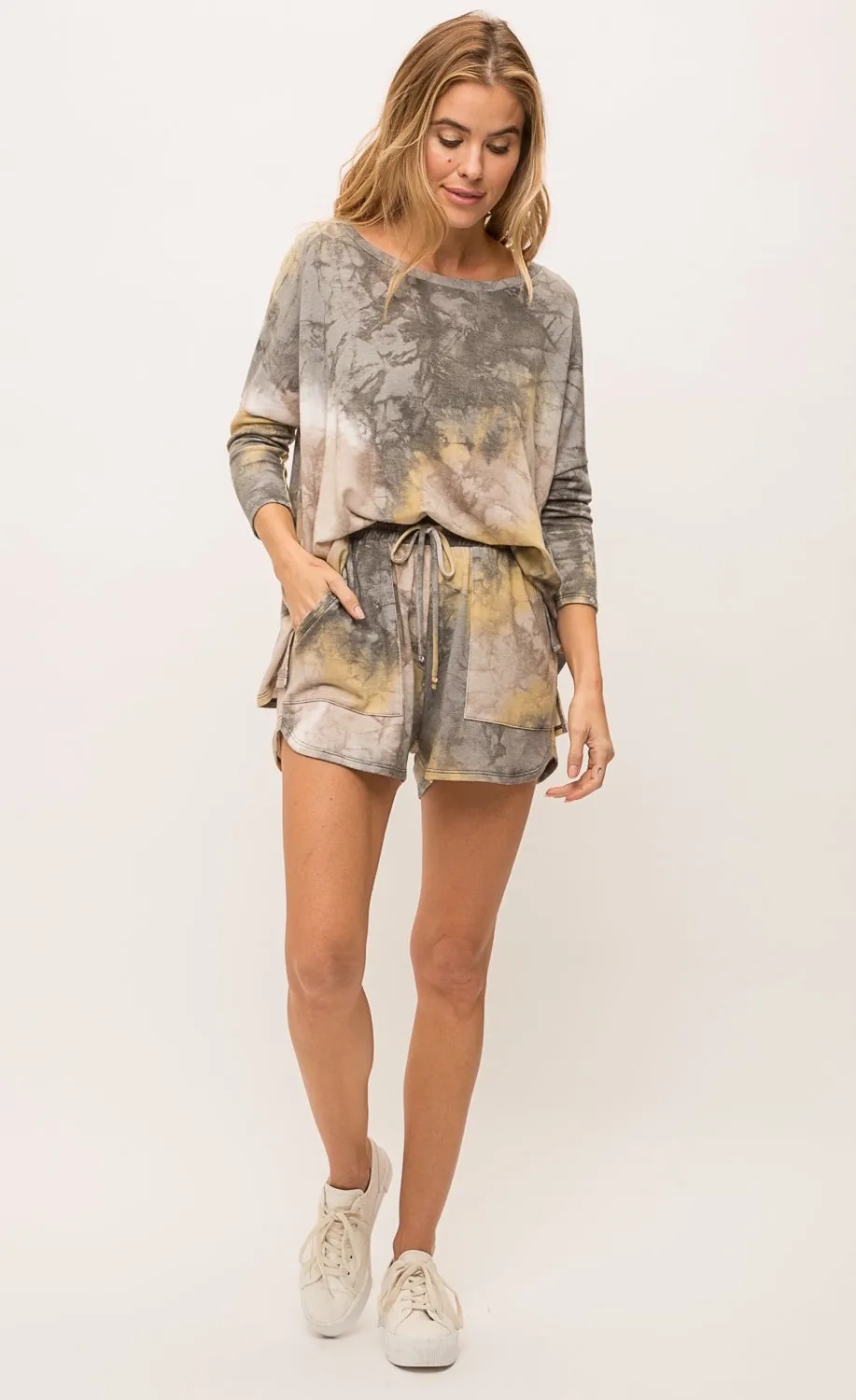 Mystree Bluestone Tie Dye Top