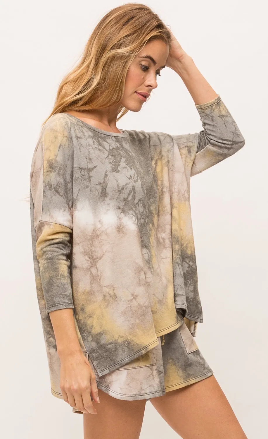 Mystree Bluestone Tie Dye Top