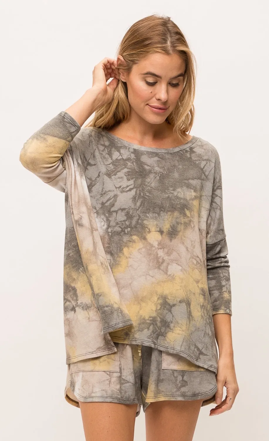 Mystree Bluestone Tie Dye Top
